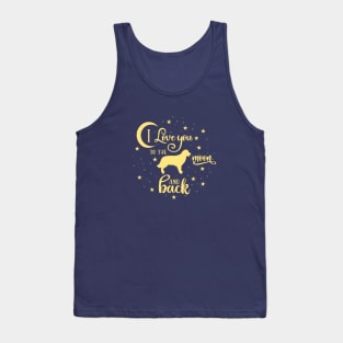 I Love My Dog to the Moon and Back Tank Top